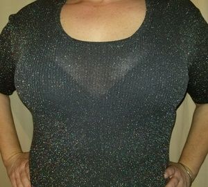 August Silk Knits Glitter Sweater